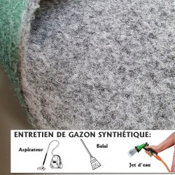 gazon synthétique gris en grande dimension