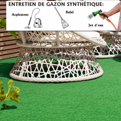 rouleau de tapis en gazon synthétique en grande largeur