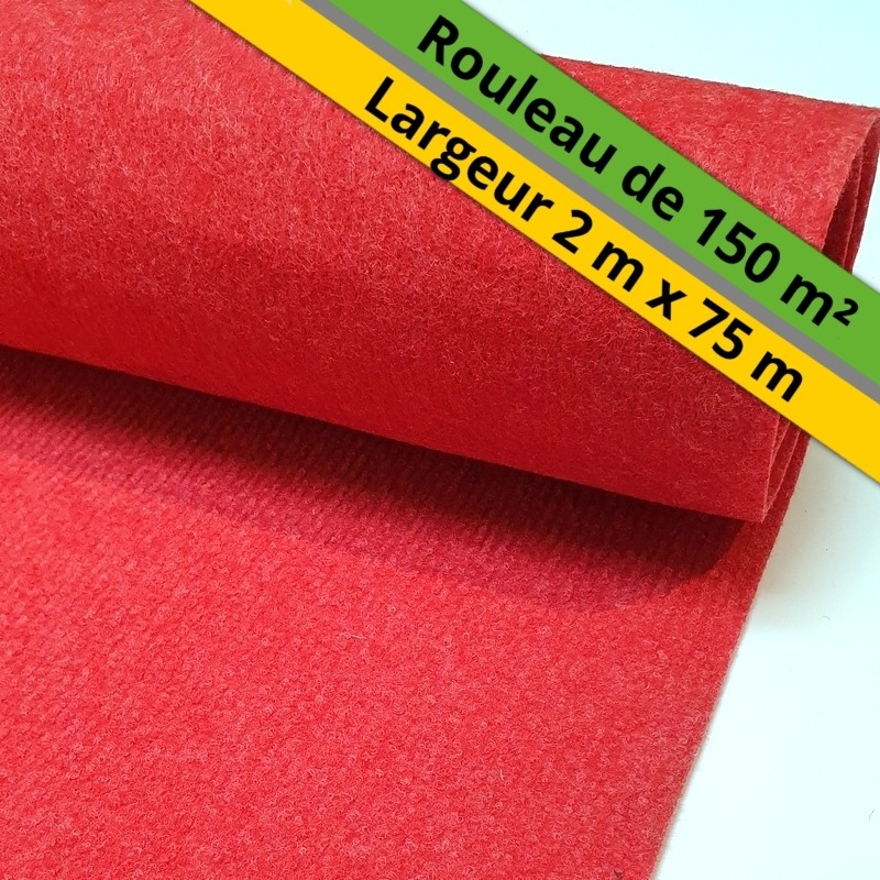 moquette intérieur extérieur rouge pas cher