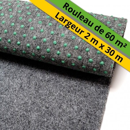 tapis de cérémonie gris en très grande largeur
