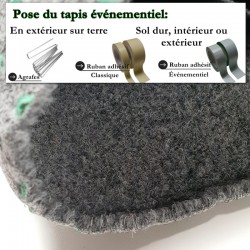 moquette pour stand exposition grande largeur, extérieure