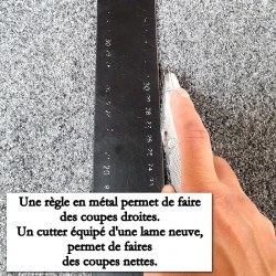 couper de la moquette en rouleau événementielle