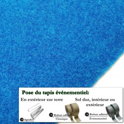 moquette événementielle pas chère bleue