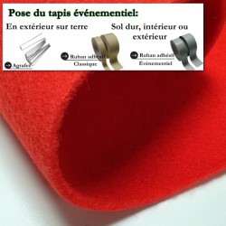 moquette événementiel rouge pas chère