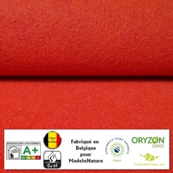 moquette rouleau en grande largeur rouge