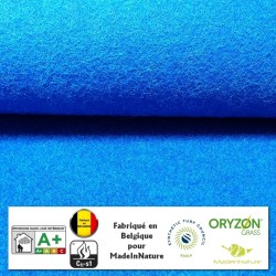 moquette rouleau en grande largeur bleue