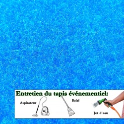 tapis de cérémonie réutilisable et robuste bleue