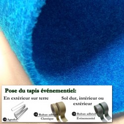 moquette événementiel bleue pas chère