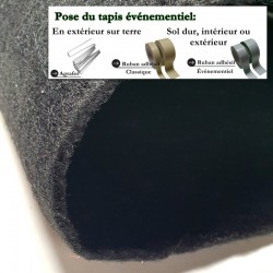 moquette événementielle noire robuste et pas chère