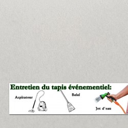 tapis de cérémonie réutilisable et robuste blanche