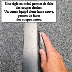 couper de la moquette en rouleau événementielle