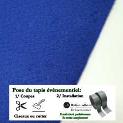 moquette fine et pas chère bleu