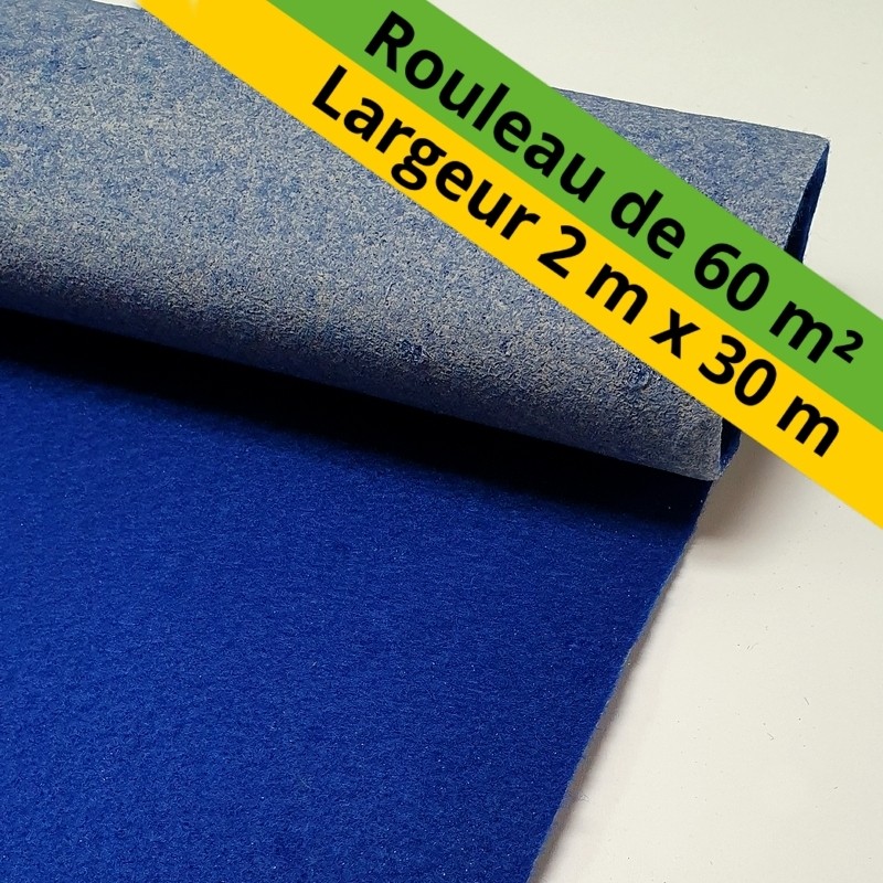 moquette événementielle en grande largeur bleu