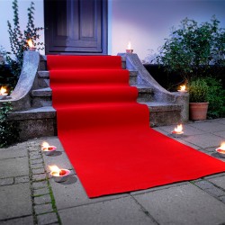 tapis pour événement rouge