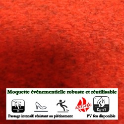 rouleau moquette événementiel rouge