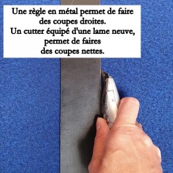 tapis de cérémonie personnalisé bleu