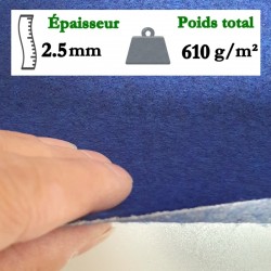 tapis pour événement bleu en grande largeur