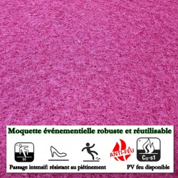 tapis événementiel magenta