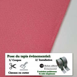 tapis de cérémonie rose pas cher
