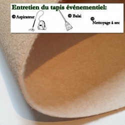 rouleau de tapis événementiel beige grande largeur