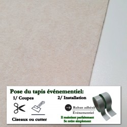 tapis de cérémonie beige pas cher