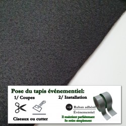 moquette événementielle extérieure noire