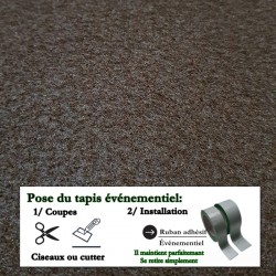 tapis événementiel pas cher chocolat