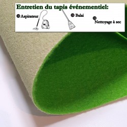 tapis de cérémonie et mariage personnalisé vert