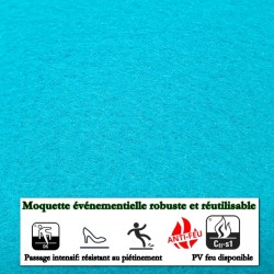 tapis de cérémonie personnalisé bleu