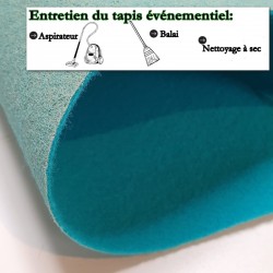 tapis de cérémonie personnalisé bleu turquoise