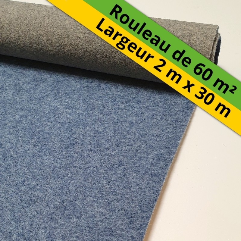 moquette événementielle en grande largeur bleu