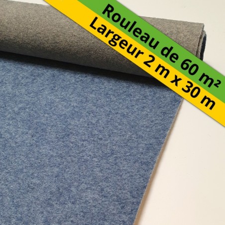moquette événementielle en grande largeur bleu