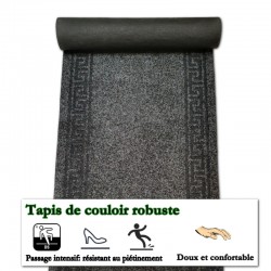 tapis de couloir au mètre anthracite