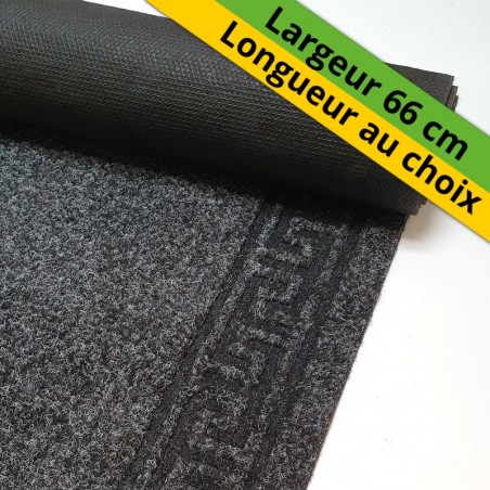 long tapis de couloir anthracite