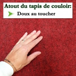 tapis de passage design antidérapant rouge