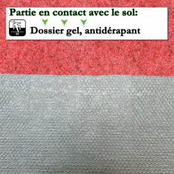 tapis de couloir moderne rouge