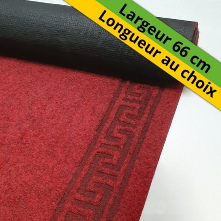 tapis devant d'évier rouge