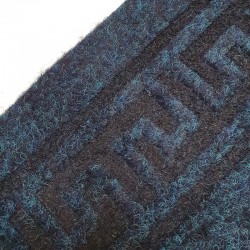 tapis de couloir au mètre bleu