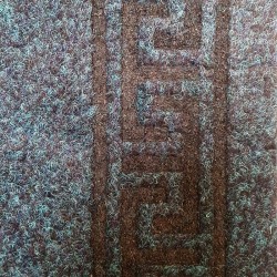 tapis pour long couloir bleu