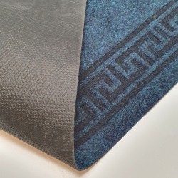 tapis de passage couloir bleu