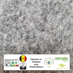 tapis de couloir a la découpe gris