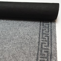 tapis de couloir au mètre pas cher gris