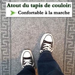 tapis de passage design gris