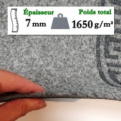 tapis de couloir design gris