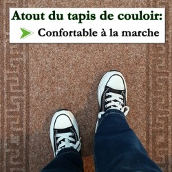 tapis de couloir coloré sable