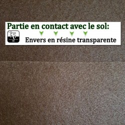tapis événementiel rouleau marron