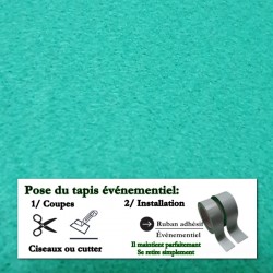 achat tapis événement vert clair