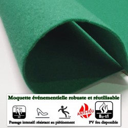 moquette en rouleau pas cher vert