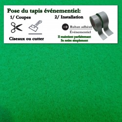 tapis de cérémonie extérieur vert