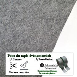 tapis de stand expo gris